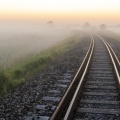 La voie ferrée du petit train de la Baie de Somme