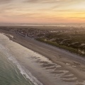 La plage à Quend-Plage (vue aérienne)