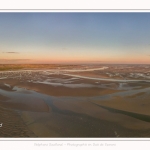 Saison : été - Lieu : Le Crotoy, Baie de Somme, Somme, Hauts-de-France, France. Panorama par assemblage d'images 6908 x 3454 px