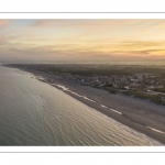 La plage à Quend-Plage (vue aérienne)
