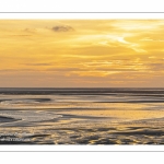 Crépuscule sur la plage du Crotoy un soir d'été