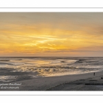 Crépuscule sur la plage du Crotoy un soir d'été