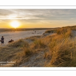 Crépuscule sur la plage du Crotoy un soir d'été