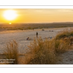 Crépuscule sur la plage du Crotoy un soir d'été