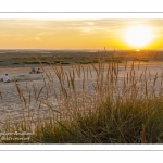 Crépuscule sur la plage du Crotoy un soir d'été