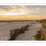 Crépuscule sur la plage du Crotoy un soir d'été