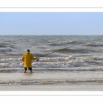 Les pêcheurs sur la plage de Ault