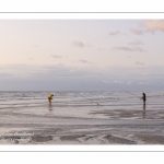 Les pêcheurs sur la plage de Ault