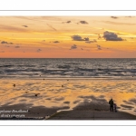 Crépuscule sur les falaises à Ault