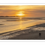 Crépuscule sur la baie de Somme depuis le point de vue des Tourelles au Crotoy.