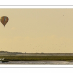 Mongolfières survolant le Hourdel en Baie de Somme