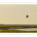 Mongolfières survolant le Hourdel en Baie de Somme