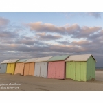 Les cabines de plage à Berck-sur-mer en fin de saison.