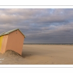 Les cabines de plage à Berck-sur-mer en fin de saison.