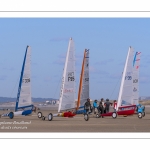 Europal Trophy - Compétition de chars-à-voile sur la plage de Berck-sur-mer.