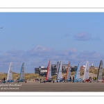 Europal Trophy - Compétition de chars-à-voile sur la plage de Berck-sur-mer.