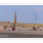 Europal Trophy - Compétition de chars-à-voile sur la plage de Berck-sur-mer.