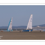 Europal Trophy - Compétition de chars-à-voile sur la plage de Berck-sur-mer.