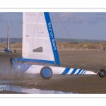 Europal Trophy - Compétition de chars-à-voile sur la plage de Berck-sur-mer.