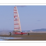 Europal Trophy - Compétition de chars-à-voile sur la plage de Berck-sur-mer.