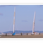 Europal Trophy - Compétition de chars-à-voile sur la plage de Berck-sur-mer.