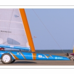 Europal Trophy - Compétition de chars-à-voile sur la plage de Berck-sur-mer.