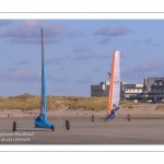 Europal Trophy - Compétition de chars-à-voile sur la plage de Berck-sur-mer.