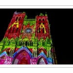 Spectacle son et lumière "Chroma" sur la cathédrale d'Amiens