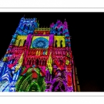 Spectacle son et lumière "Chroma" sur la cathédrale d'Amiens