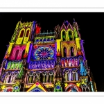 Spectacle son et lumière "Chroma" sur la cathédrale d'Amiens