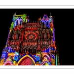 Spectacle son et lumière "Chroma" sur la cathédrale d'Amiens