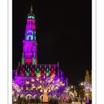 Illuminations de noël sur la place des Héros à Arras