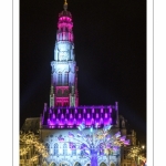 Illuminations de noël sur la place des Héros à Arras