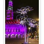 Illuminations de noël sur la place des Héros à Arras