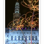 Illuminations de noël sur la place des Héros à Arras