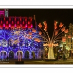 Illuminations de noël sur la place des Héros à Arras