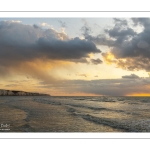 Un soir sur la plage à Ault