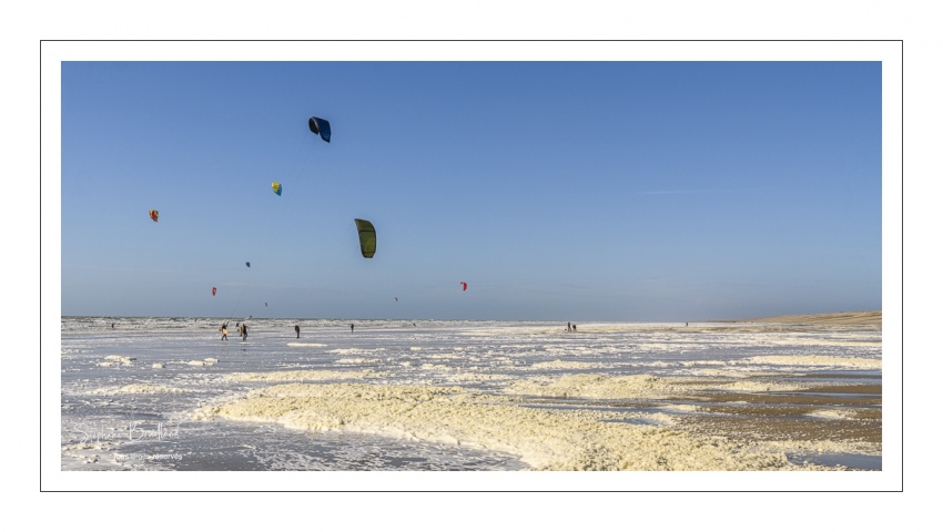La plage de Ault et le kitesurf
