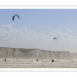 La plage de Ault et le kitesurf