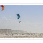 La plage de Ault et le kitesurf