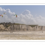 La plage de Ault et le kitesurf