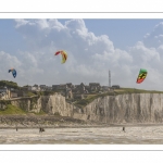 La plage de Ault et le kitesurf