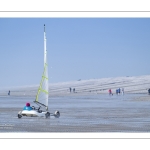 Chars-à-voile sur la plage de Ault