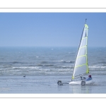 Chars-à-voile sur la plage de Ault