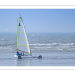 Chars-à-voile sur la plage de Ault