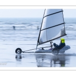 Chars-à-voile sur la plage de Ault