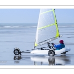 Chars-à-voile sur la plage de Ault