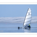 Chars-à-voile sur la plage de Ault