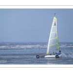 Chars-à-voile sur la plage de Ault