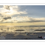 La plage de Ault en fin d'une belle journée d'été